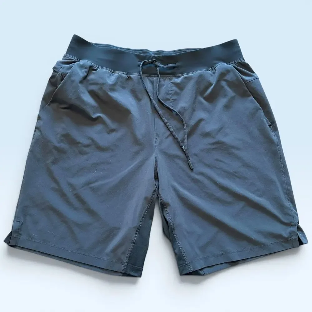 Lululemon Shorts Mens Large Black 10 Inseam Athletic Running Gym Training - Picture 1 of 11